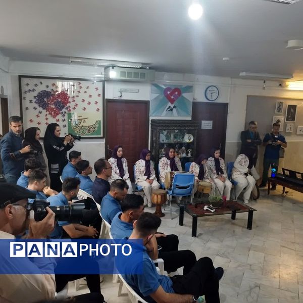 حضور ستارگان تیم ملی فوتسال جمهوری اسلامی ایران در شهر مشهد مقدس