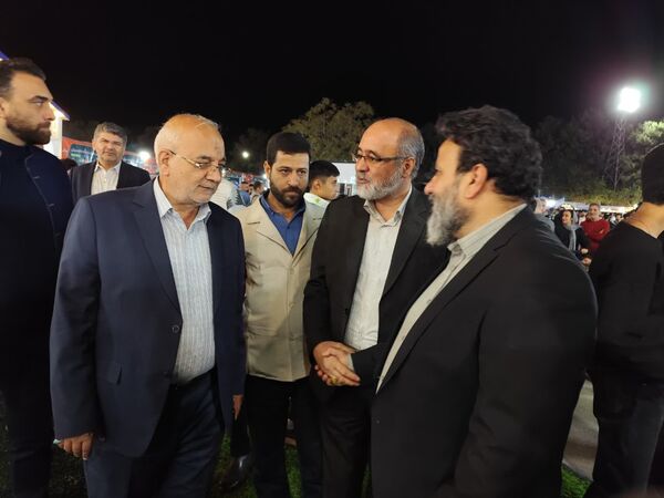بازدید رئیس شورای شهر و معاون فرهنگی و اجتماعی شهرداری مشهد مقدس از غرفه منطقه ۱۰ در جشنواره خانواده ورزش 