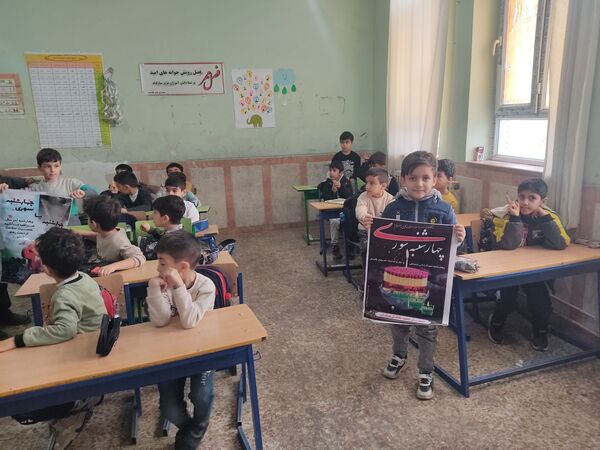 کلاس درسی از ورزقان با جلوه‌های «نه به چهارشنبه سوزی»