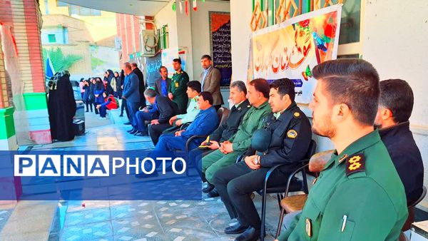 استقبال از شهدای گمنام در دبیرستان حضرت زینب(س) شهرستان لنده