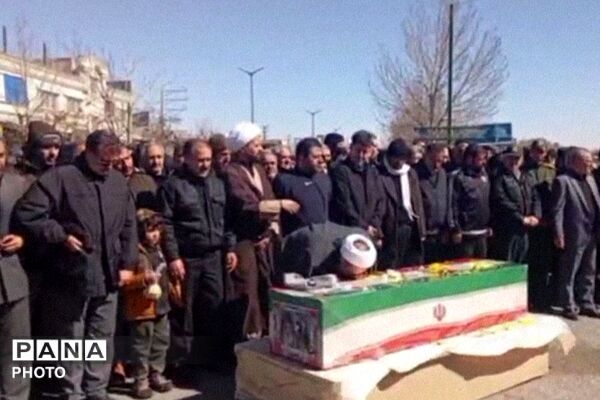 مراسم تدفین شهید محمد علی نسب در امیریه