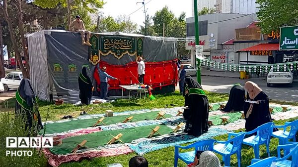 آماده سازی موکب خدمتگزاران رضوی برای خدمت رسانی به مردم همزمان با میلاد امام رضا(ع) در یاسوج