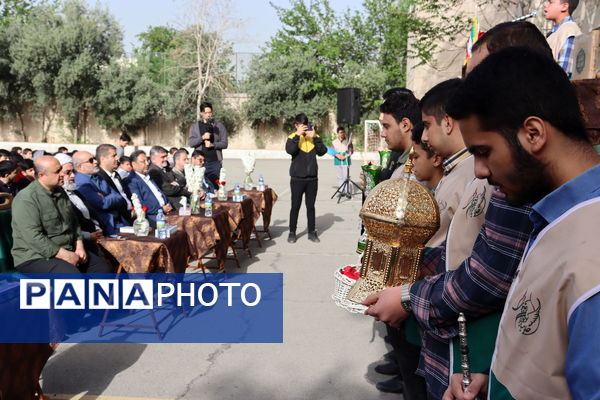 مراسم چهارشنبه‌های امام رضایی در مدرسه پیام غدیر آموزش و پرورش منطقه 14 تهران 