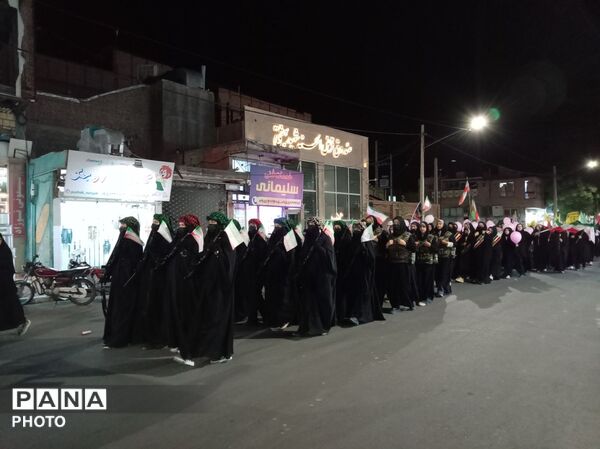 همایش باشکوه دختران جان فدای ایران در خلیل آباد