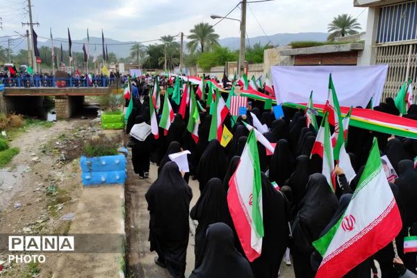 حضور پرشور مردم خشت‌ و کمارج در راهپیمایی روز قدس