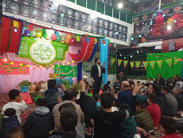 تکیه حسینی غرق در شادی علوی