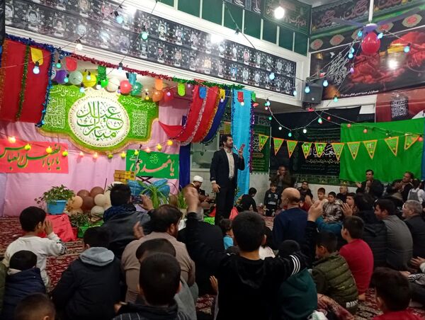 تکیه حسینی غرق در شادی علوی