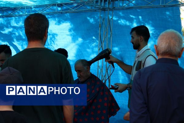 برپایی مراسم جاماندگان اربعین حسینی در امامزاده محمد(ع) کرج