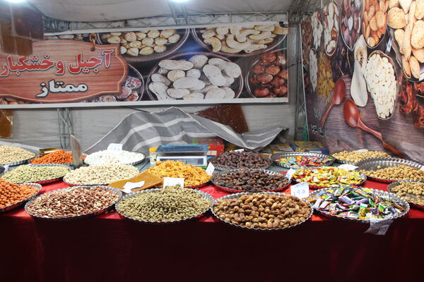 نمایشگاه شب یلدا در باغ دولت‌آباد یزد