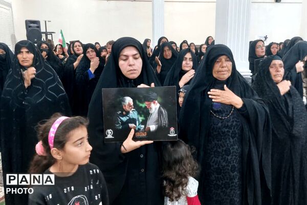 سوگواری مردم روستاهای شهر قلعه رئیسی در پی شهادت رهبر انقلاب