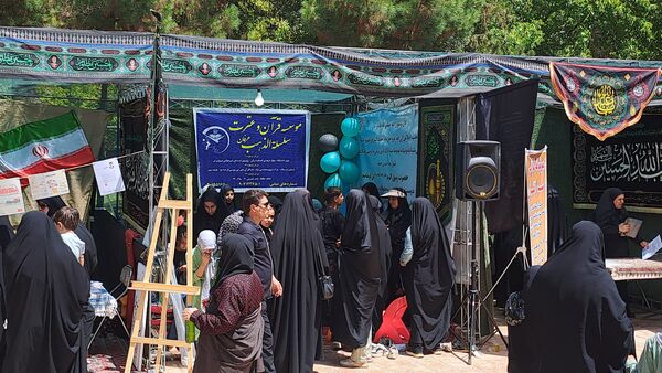 مواکب فرهنگی و پذیرایی در روز اربعین در امامزاده محروق و ابراهیم نیشابور 