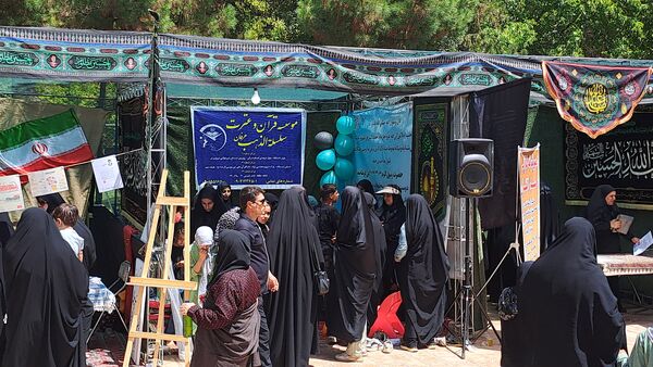 مواکب فرهنگی و پذیرایی در روز اربعین در امامزاده محروق و ابراهیم نیشابور 
