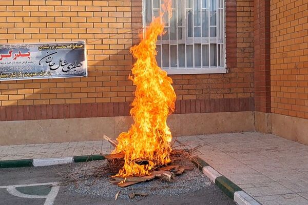 مراسم پدافند غیرعامل در دبیرستان بشارت بهارستان‌دو 