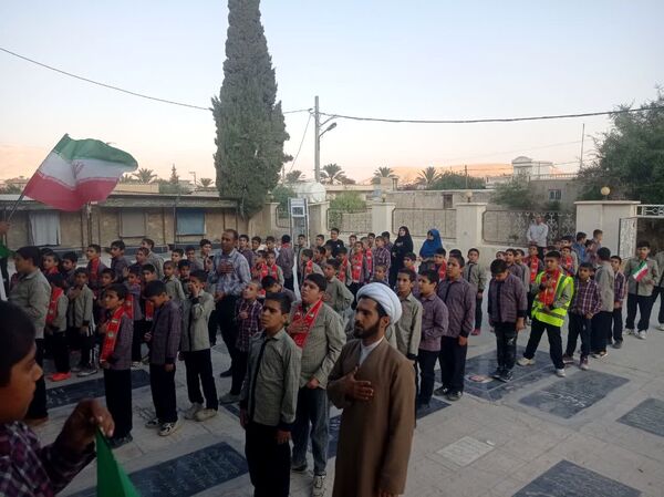 مراسم عطرافشانی و گلباران قبور مطهر شهدا و شهید ابراهیم رضوی به‌‌مناسبت سالروز شهادت این شهید والامقام