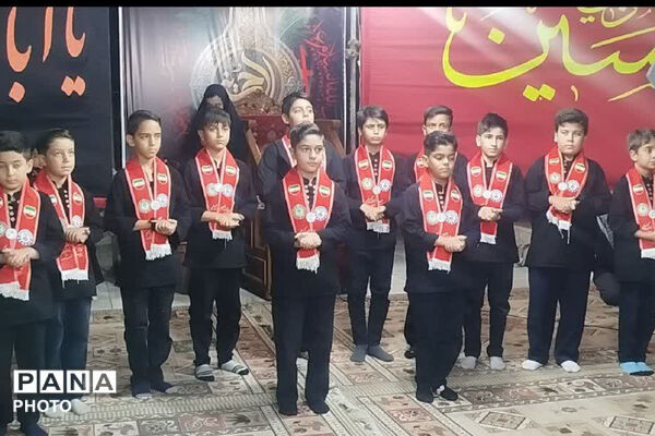 سوگ شب هشتم محرم در جوار مزار شهید گمنام آموزش و پرورش فارس