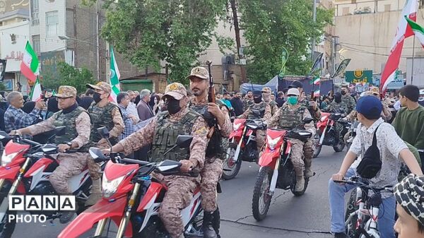 نمایش اقتدار و حمایت جان فدائیان امام رضایی ورامین