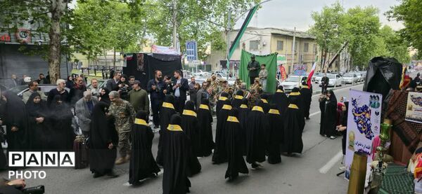 رژه باشکوه دختران معصومی شهرستان گرگان