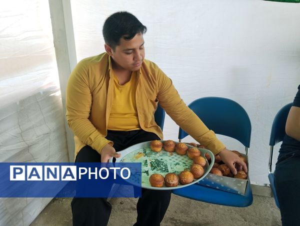 موکب دبیرستان ناصر در آموزش  و پرورش ناحیه ۷