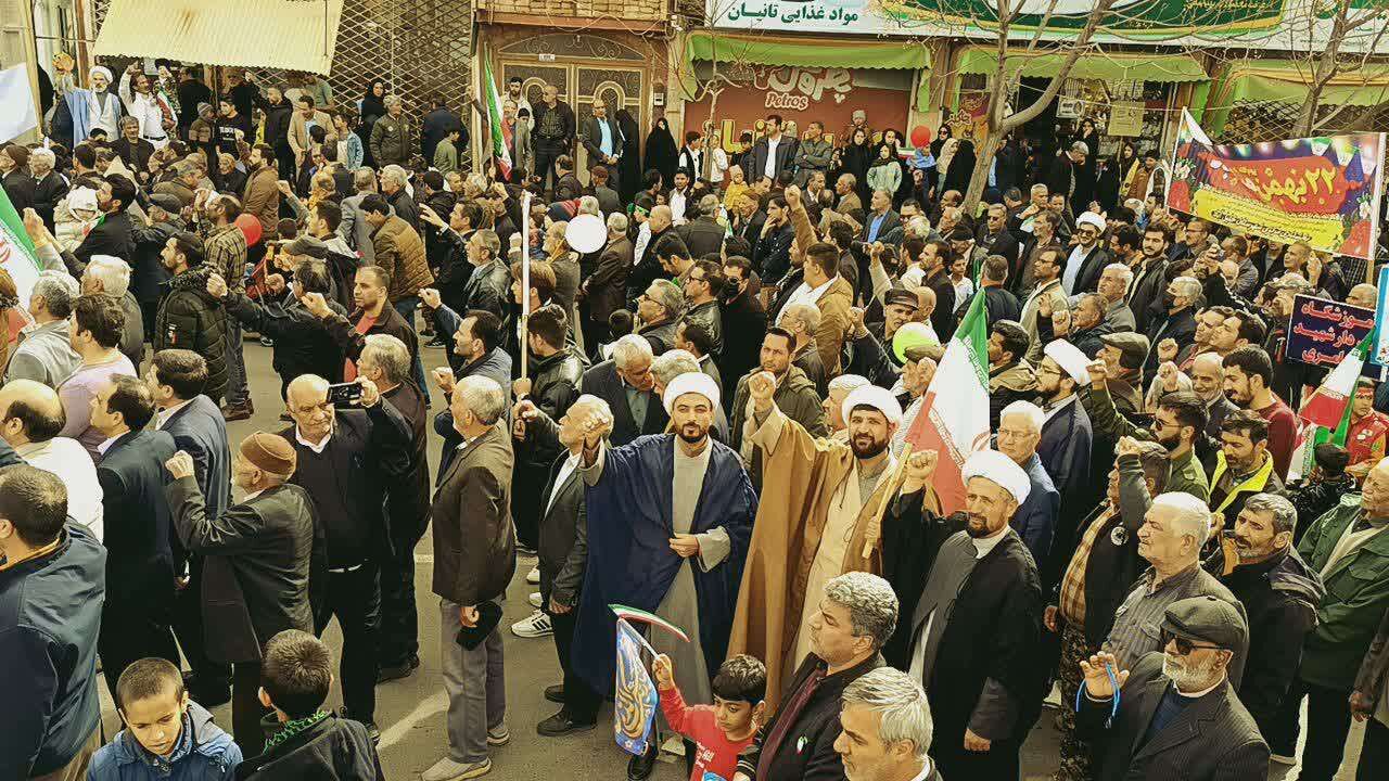 راهپیمایی یوم الله بیست و دوم بهمن ماه در خلیل آباد