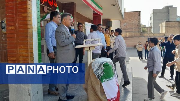 مراسم آیین بازگشایی مدرسه ابوریحان بیرونی