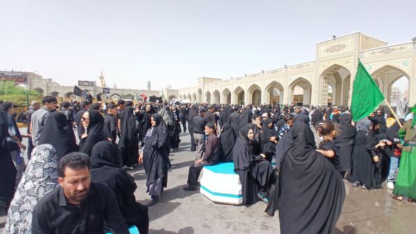 عزاداری زائران حضرت رضا (ع) 