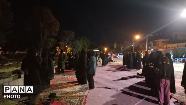 مراسم عزاداری شهادت امام زین‌العابدین (ع) در پارک باهنر شهر الشتر