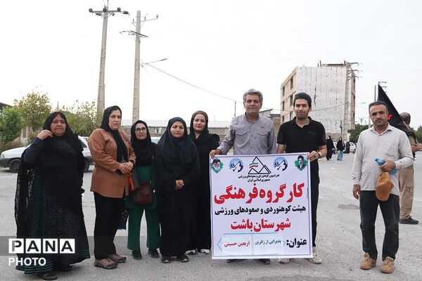 طنین نام حسین در سپیده‌دم باشت؛ از میدان خروجی تا آستانه‌ سیدمحمد
