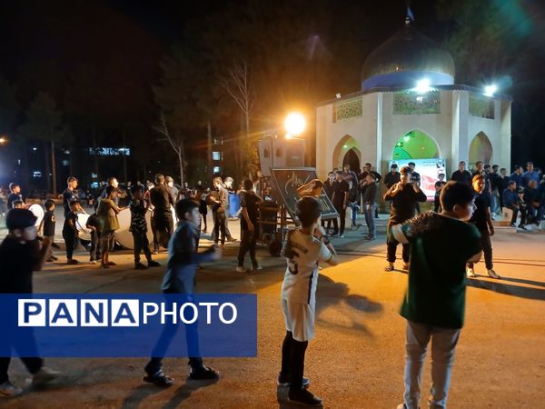 مراسم عزاداری شب عاشورا در پایگاه هوایی شهید دوران شیراز