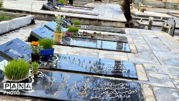 گلزار شهدا آذین‌بسته و معطر از یاد قهرمانان