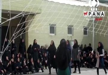 هیجان در زمین والیبال؛ رویارویی دبیران و دانش‌آموزان در هفته‌ تربیت بدنی