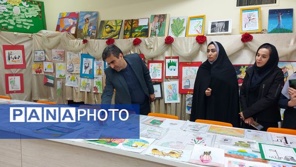 افتتاحیه نمایشگاه جشنواره ماها در دبستان فرهنگیان ۲