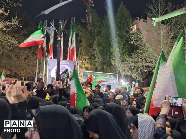 خروش پرشور مردم کاشمر در پی جنایات آمریکایی، صهیونی 