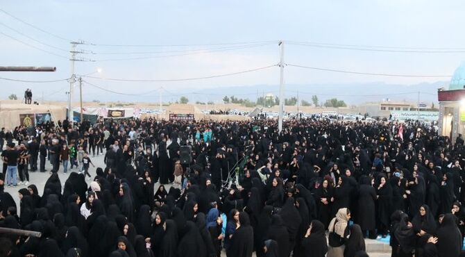 مراسم سوگواری امام هشتم شیعیان در مهردشت ابرکوه