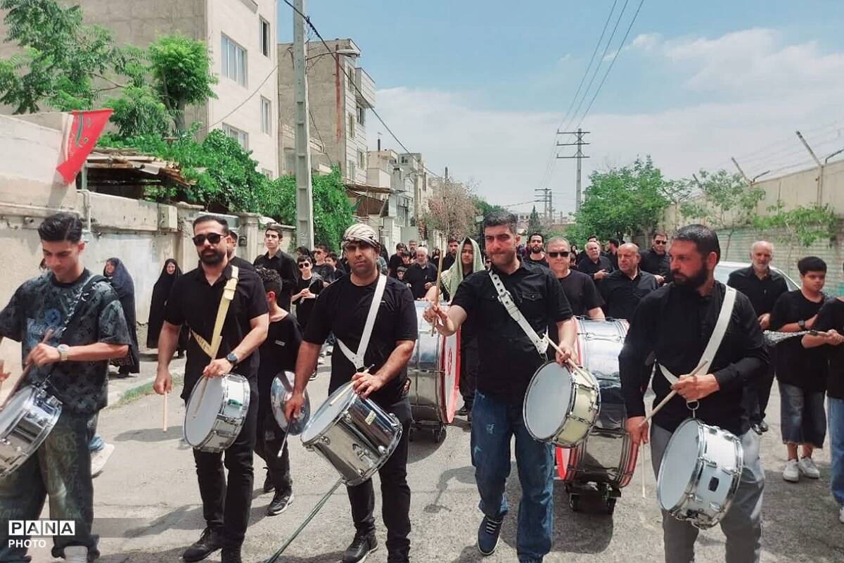 مراسم سوگواری قمربنی هاشم (ع) در شهرک گلشهر چهاردانگه