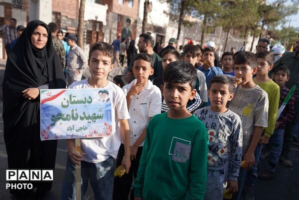 حضور پرشور دهه نودی ها در رزمایش جانفدایان شهرستان بیرجند