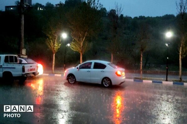 حال و هوای شهر بار بعد از بارش زیبای باران 