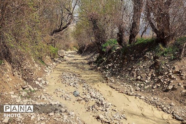 حال هوای شهر بار نیشابور بعد از بارش باران زیبا