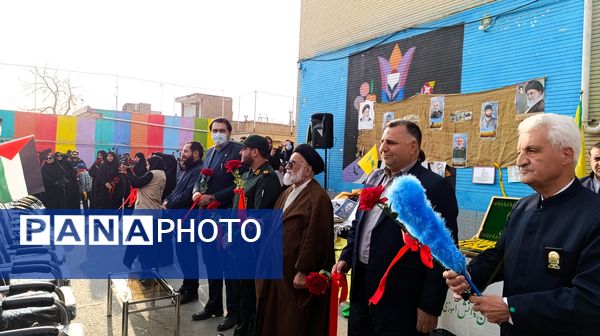 مراسم زنگ مقاومت در دبستان امیرمعزی 