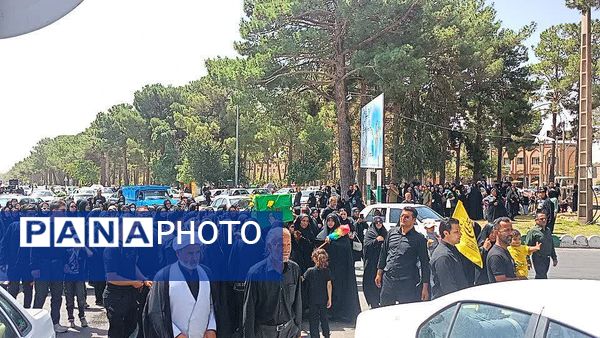 مراسم تشییع نمادین پیکر امام رضا (ع) در کاشمر