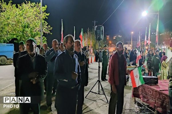 هفتاد و ششمین شب از اجتماعات خیابانی در حسینیه شهدای شهر بار