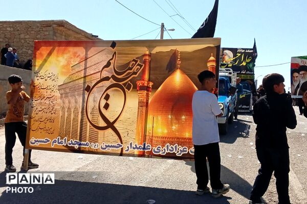 مراسم عاشورا در گلزار شهدای شهرستان لنده