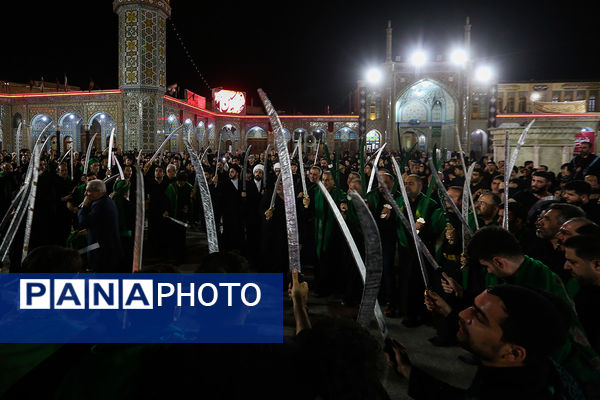 «مشق شمشیر» عزاداری سنتی نجفی‌های مقیم قم