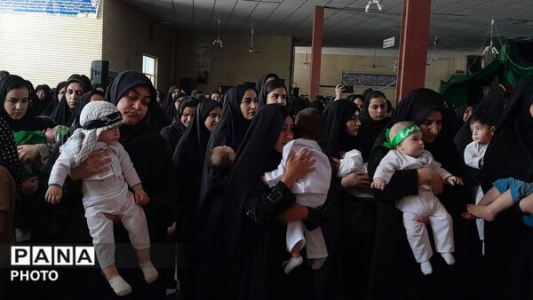  مراسم باشکوه شیرخوارگان حسینی در مسجد جامع درگزین