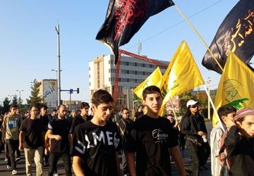 راهپیمایی جاماندگان اربعین در خوی