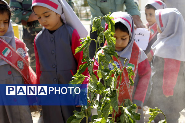 نهال‌های مهر در خاک دبستان ام‌السلمه جاجرم