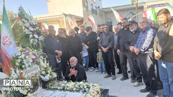 مراسم چهلمین روز شهادت سرهنگ خلبان «یونس حاجی عزیزی»