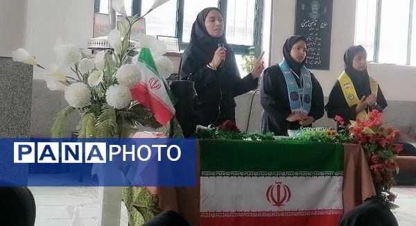جشن روز دانش آموز دختران دبیرستان حضرت فاطمه و حضرت رقیه در مهدیه شهر بار نیشابور 