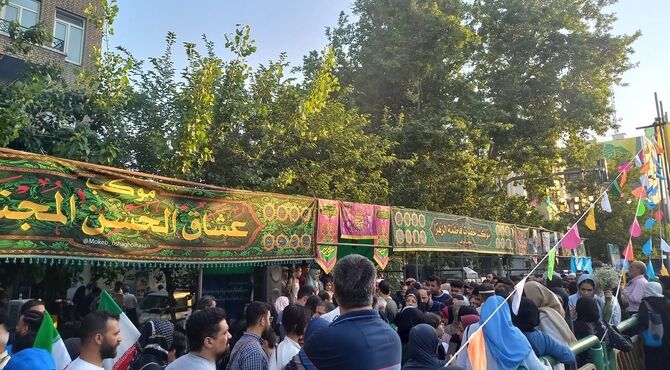 برپایی موکب مکتب الزهرا (س) در مهمانی ده کیلومتری
