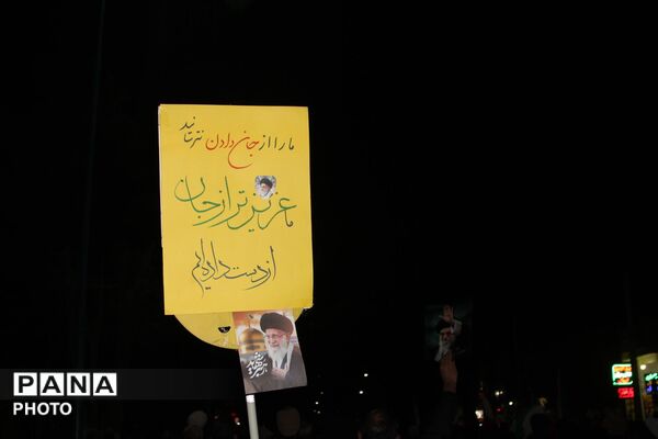 عزاداری هیات‌های امامشهر یزد در سوگ رهبر کبیر انقلاب اسلامی
