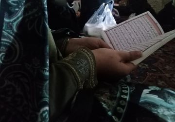 مراسم معنوی اعتکاف درمسجد جامع نیشابور